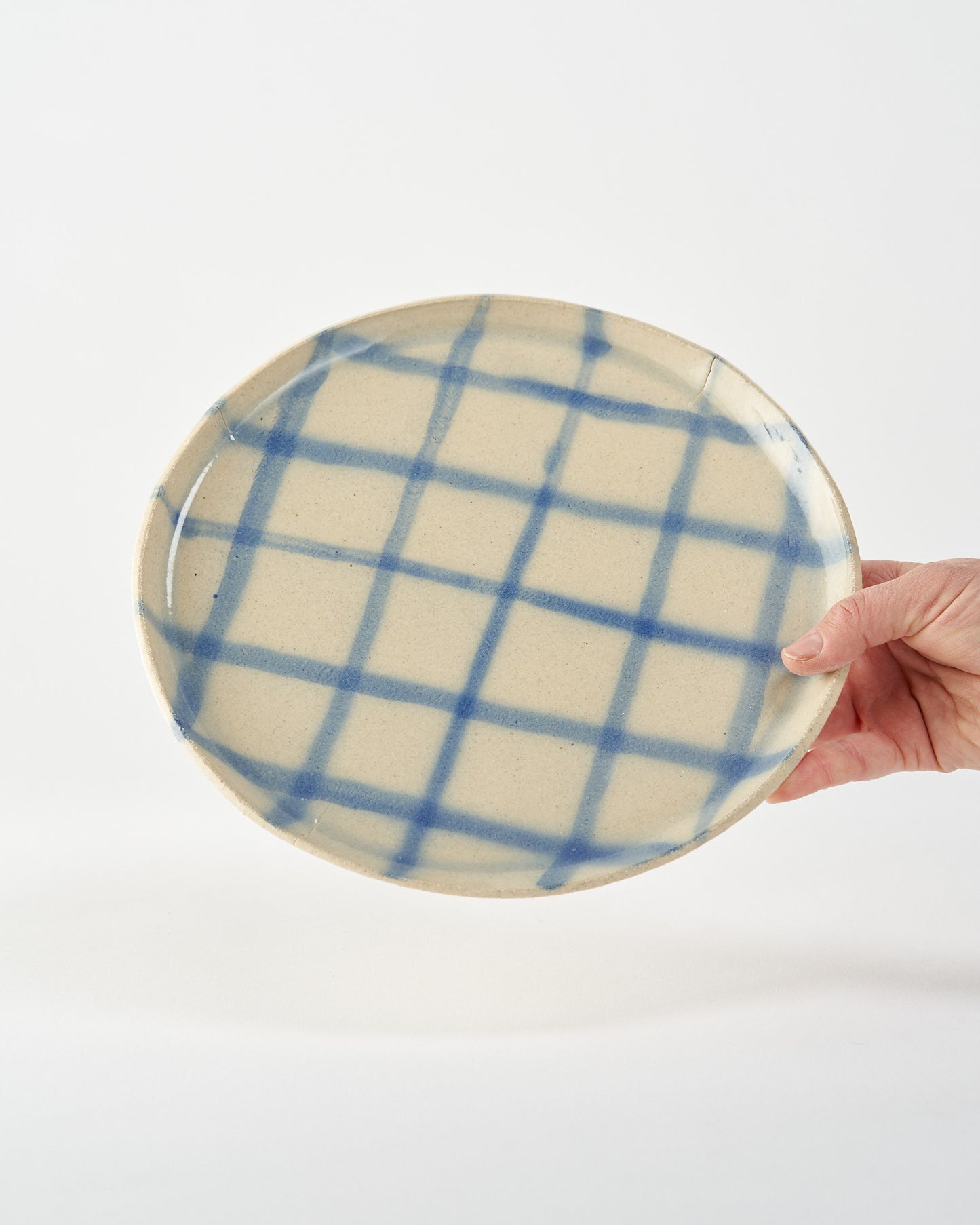 SALE / Dinner Plate / Brushed Grid