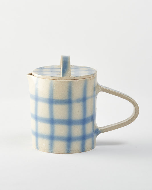 SALE / Tea Pot / Air Brushed Grid