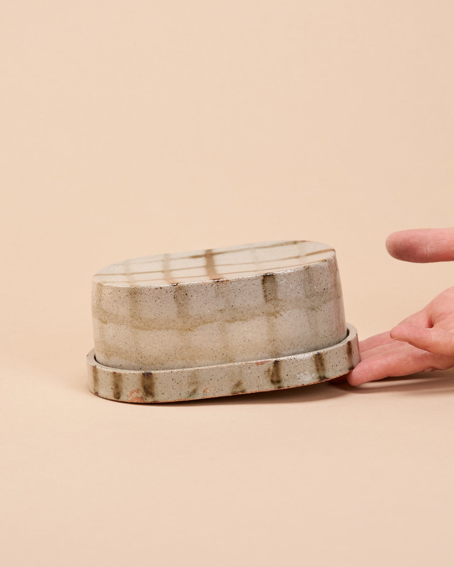 Butter dish / Iron Grid