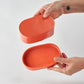 Butter dish / Coral